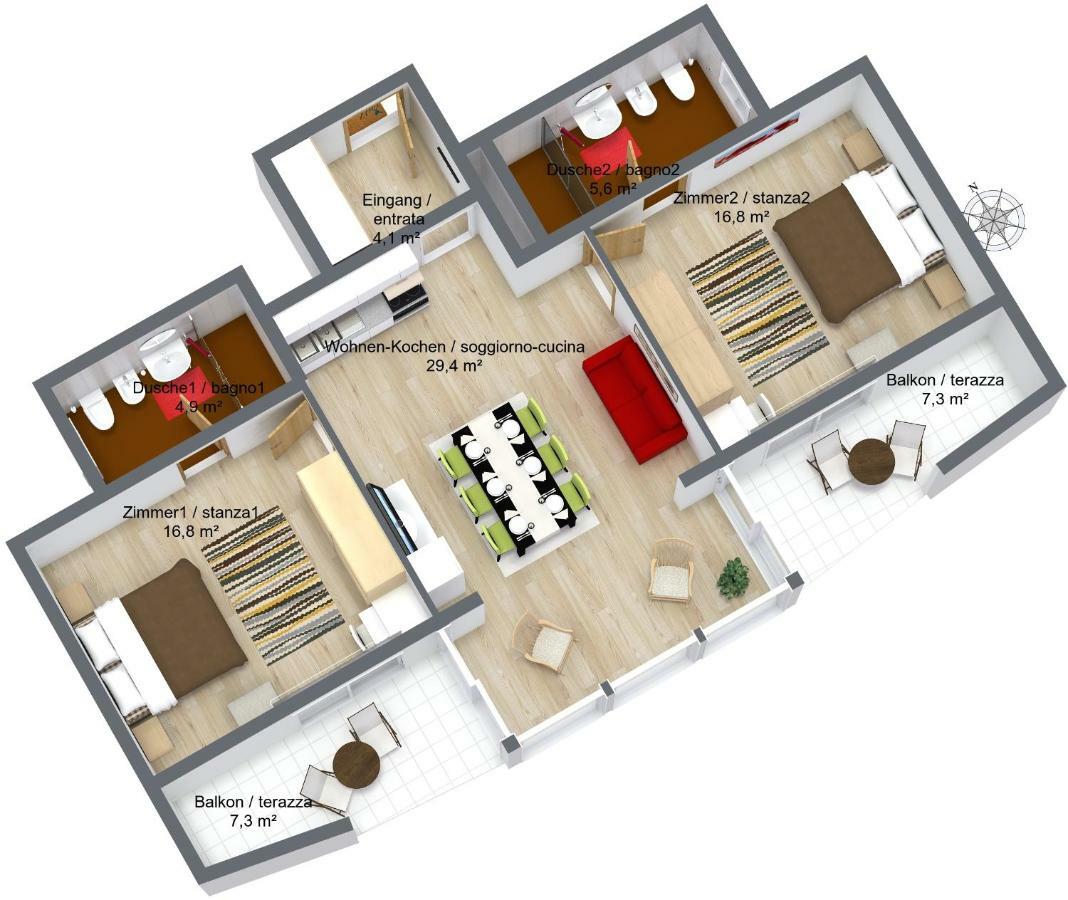Apartments Bachmann Сан-Кандидо Экстерьер фото